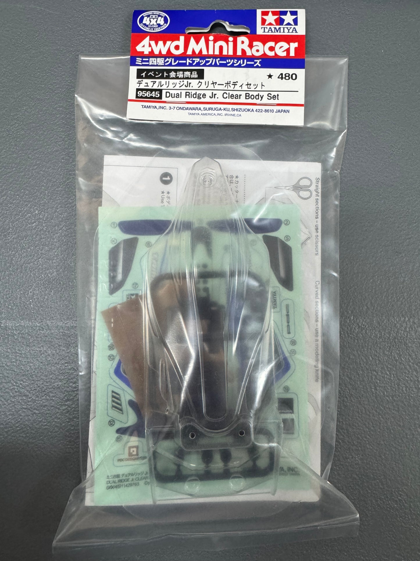 Tamiya 95645 Dual Ridge Jr. Clear Body Set