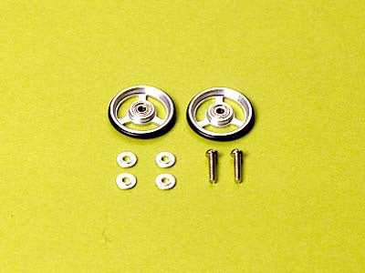 Tamiya 15161 17mm Aluminum Ball-Race Rollers (3-Spoke Type)