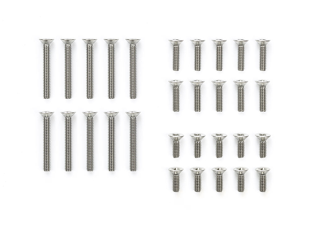 Tamiya 15527 Stainless Steel Countersunk Screw Set (6/8/15mm)