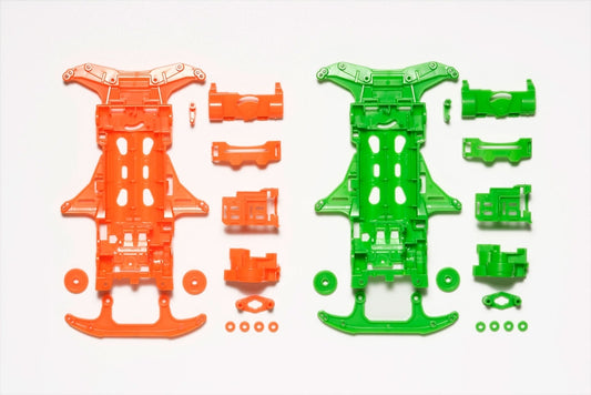 Tamiya 95355 VS Fluorescent-Color Chassis Set (Orange/Green)