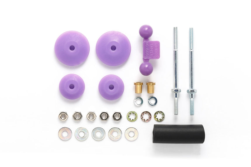 Tamiya 95518 Large Dia. Stabilizer Head Set (11mm, 15mm) (Purple)