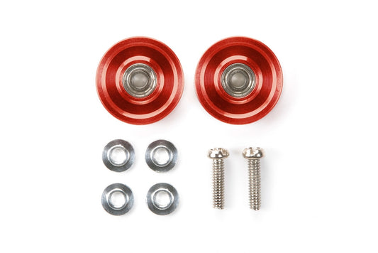 Tamiya 95577 13mm Aluminum Ball-Race Rollers Red