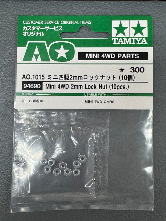 Tamiya 94690 Mini 4wd 2mm Lock Nut (10pcs.)