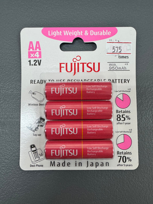 Fujitsu Ni-MH Rechargeable AA Batteries (950mAh, 4-pack)