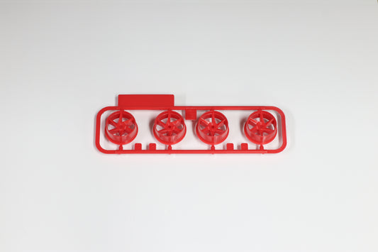 Tamiya Medium Dia. Spiral Wheels (Red)